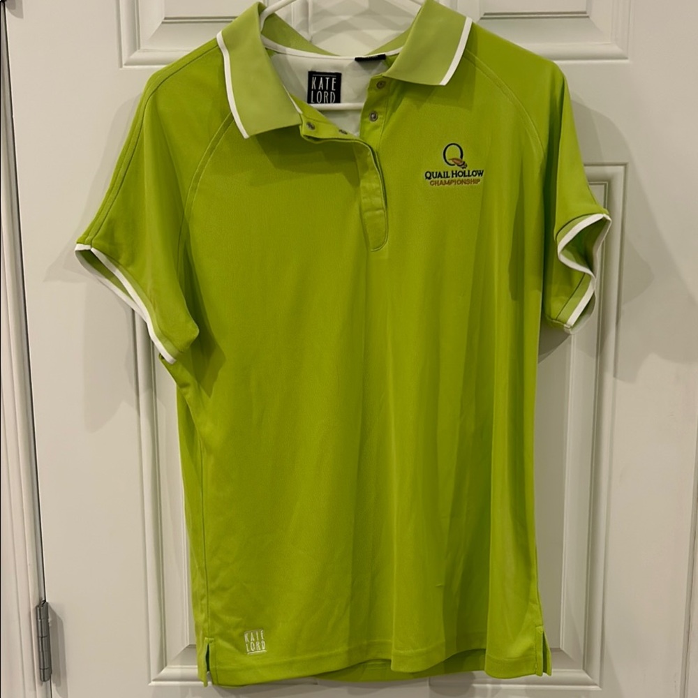 Lime Green Kate Lorn Polo Shirt xl